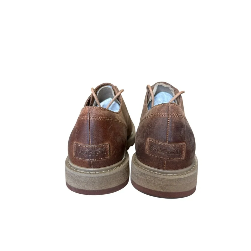 Sorel Madson Brown Leather Lace Up Comfort Oxfords Shoes Men Size 9 No Box